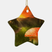 秋の日没。 セラミックオーナメント (右)