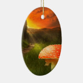 秋の日没。 セラミックオーナメント (右)