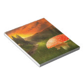 秋の日没。 ノートパッド (アングル)