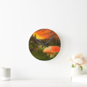 秋の日没。 ラウンド壁時計 (ホーム)