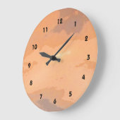 秋の日没 ラージ壁時計 (傾斜)