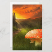 秋の日没。 便箋 (正面/裏面)