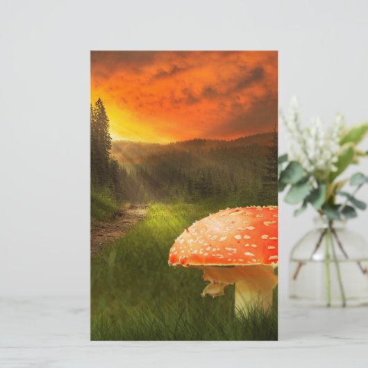 秋の日没。 便箋 (スタンド正面)