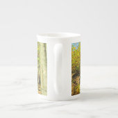 秋の日照り森パーソナライズされた- ボーンチャイナマグカップ (裏面)