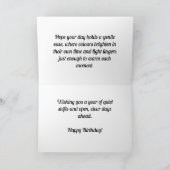 秋の日照ウッズ – カスタム誕生日カード カード (内部)