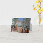 秋の日 カード (黄色い花)