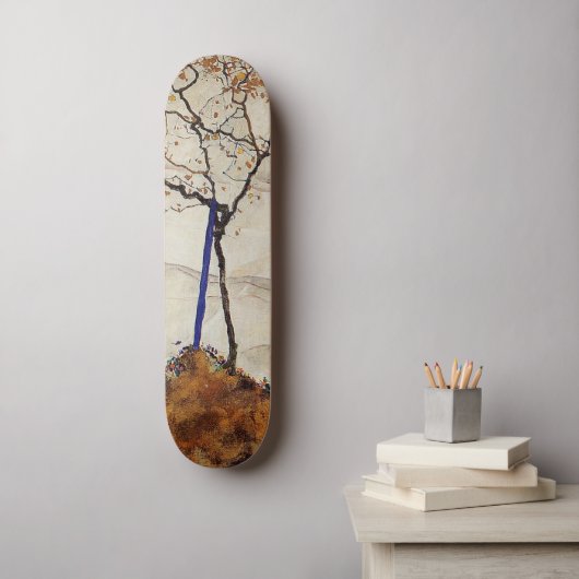 秋の日 スケートボード (ウォールアート)