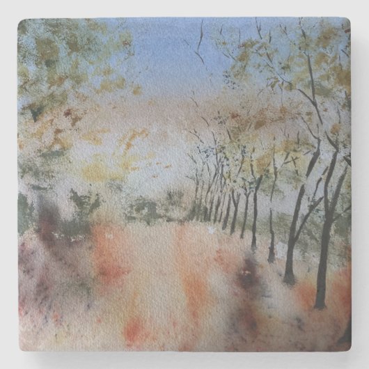 秋の日 ストーンコースター (正面)