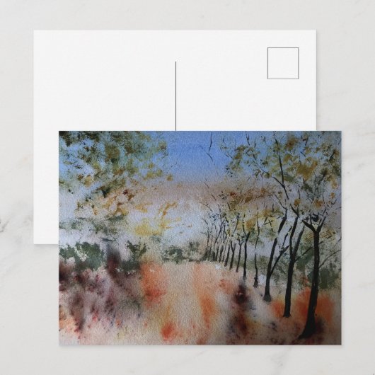 秋の日 ポストカード (正面/裏面)