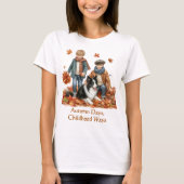 秋の日 秋の季節  Tシャツ (正面)