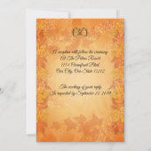 秋の星光　エレガントなご招待 招待状 (裏面)