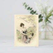 秋の春の時期のダンス 母の日 ポストカード (スタンド正面)