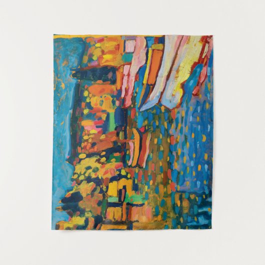 秋の景色とボートbyワッシリーカンディンスキー タペストリー (正面)