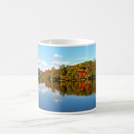 秋の景色の秋色 コーヒーマグカップ (中央)