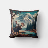 秋の景色を楽しめるムースバイマウンテンストリーム クッション (正面)