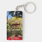 秋の景色アットガーデン日本のン キーホルダー (裏面)