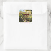 秋の景色アットガーデン日本のン スクエアシール (バッグ)