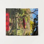 秋の景色アットガーデン日本のン タペストリー (正面(横))