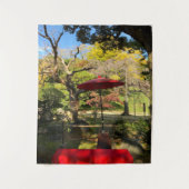 秋の景色アットガーデン日本のン タペストリー (正面)