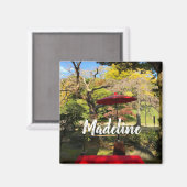 秋の景色アットガーデン日本のン マグネット (正面/裏面)