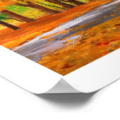 秋の景色絵画のポスター ポスター (角)