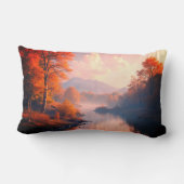 秋の景色装飾用クッション ランバークッション (裏面)