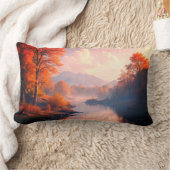 秋の景色装飾用クッション ランバークッション (ブランケット)