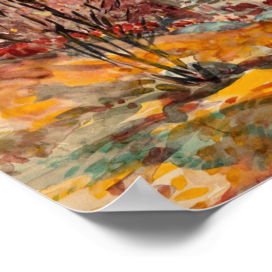 秋の景色 | ジョージ・ルークス ポスター (角)