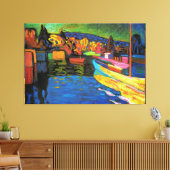 秋の景色（ボート付き） キャンバスプリント (インサイチュ (リビング))