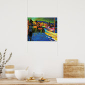 秋の景色(ボート付き) ポスター (キッチン)