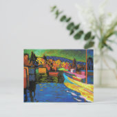 秋の景色(ボート付き) ポストカード (スタンド正面)