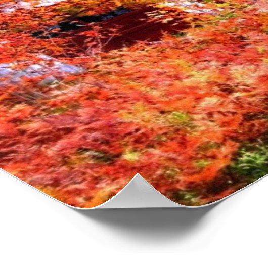 秋の景色 ポスター (角)