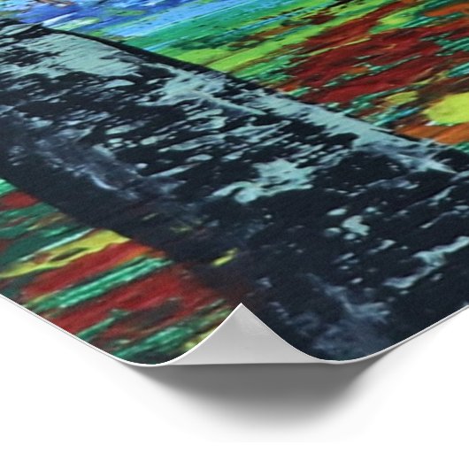 秋の景色 ポスター (角)