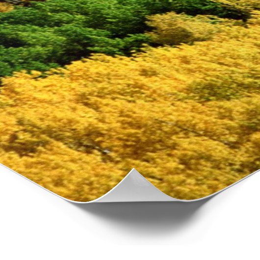 秋の景色 ポスター (角)