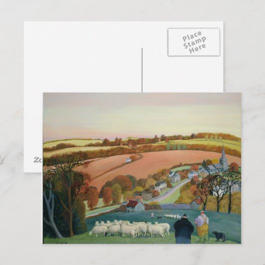 秋の景色 ポストカード (正面/裏面)