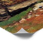 秋の景色、ポントワーズ近く。 ポスター (角)