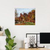 秋の景色、ポントワーズ近く。 ポスター (ホームオフィス)