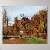 秋の景色、ポントワーズ近く。 ポスター (正面)