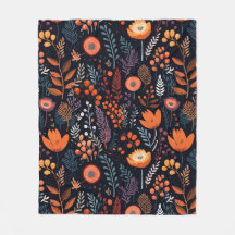 秋の暖かいオレンジ色の花離れ類果実ブラック