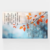 秋の更新 キリスト教の聖書アート 横断幕 (横)