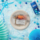 秋の書架 ペーパープレート (パーティー)