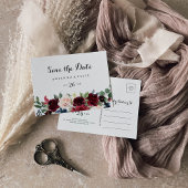 秋の書素朴道の水平保存の日付 ポストカード