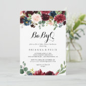 秋の書道赤ちゃんQ赤ちゃんシャワーバーベキュー 招待状 (スタンド正面)