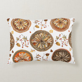 秋の曼荼羅模様 アクセントクッション