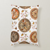 秋の曼荼羅模様 アクセントクッション (裏面(縦))