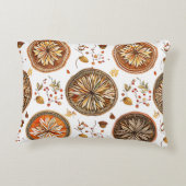 秋の曼荼羅模様 アクセントクッション (裏面)