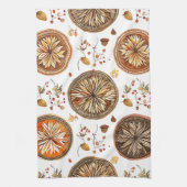 秋の曼荼羅模様 キッチンタオル (縦)