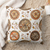 秋の曼荼羅模様 クッション (ブランケット)