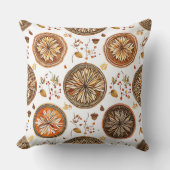 秋の曼荼羅模様 クッション (正面)