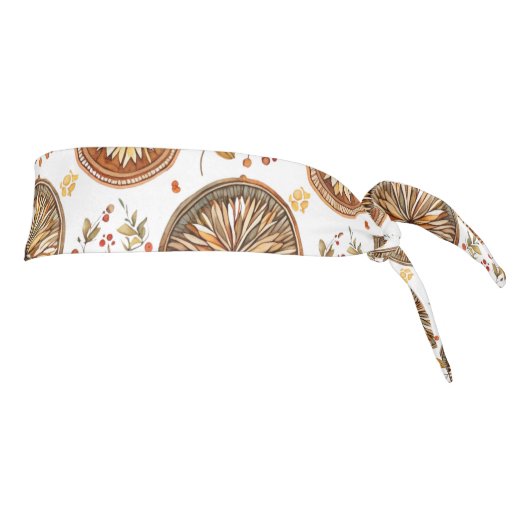 秋の曼荼羅模様 タイヘッドバンド (回転90)